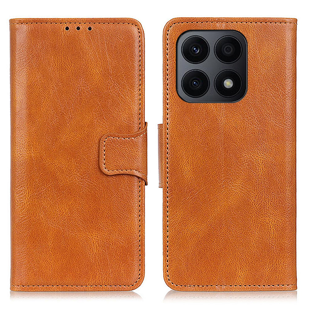 For Honor X8a 4G Shockproof Phone Case Crazy Horse Texture PU Leather Wallet Folding Stand Cover For Honor X8a 4G Shockproof Phone Case Crazy Horse Texture PU Leather Wallet Folding Stand Cover